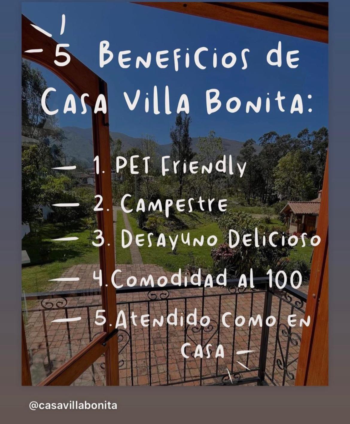 Casa De Campo Villa Bonita Hotel Villa de Leyva Eksteriør billede